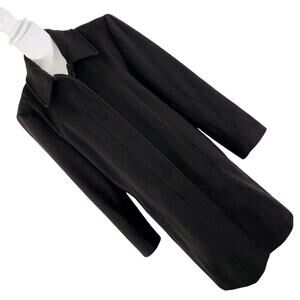 LIZ CLAIBORNE! DEEP ESPRESSO BROWN 100% FINE WOOL CLASSIC SWING COAT! SZ 16